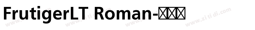 FrutigerLT Roman字体转换